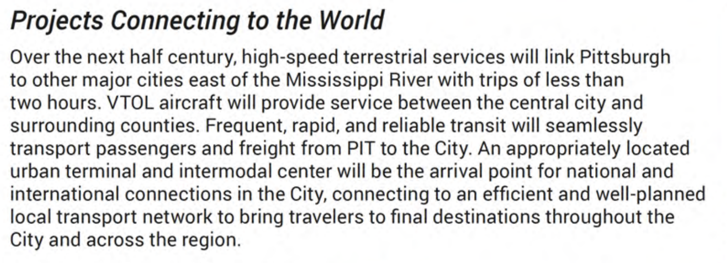 Pittsburgh 2070 Mobility Vision Plan